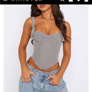 Easy On Me Bustier Slate